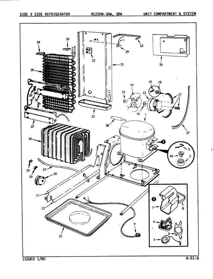 Diagram for RC22HA-3BW (BOM: 8N79B)