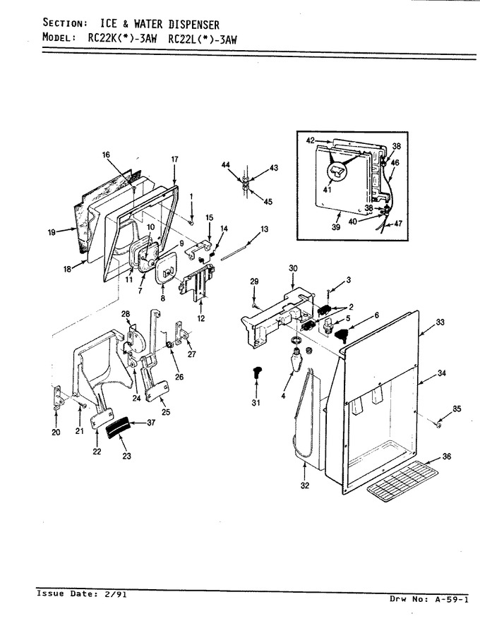 Diagram for RC22KA-3AW (BOM: AS32A)