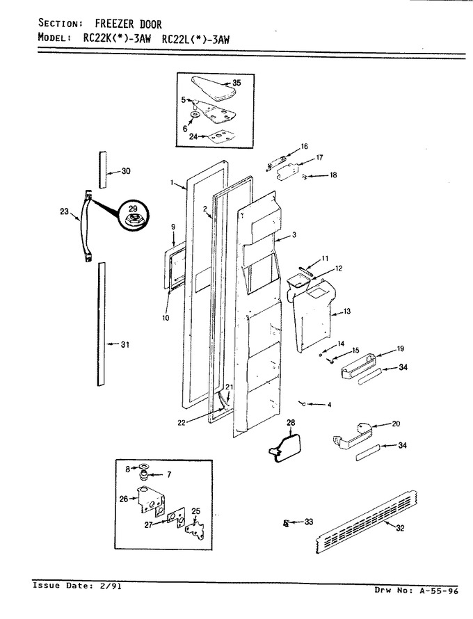 Diagram for RC22KA-3AW (BOM: AS32A)