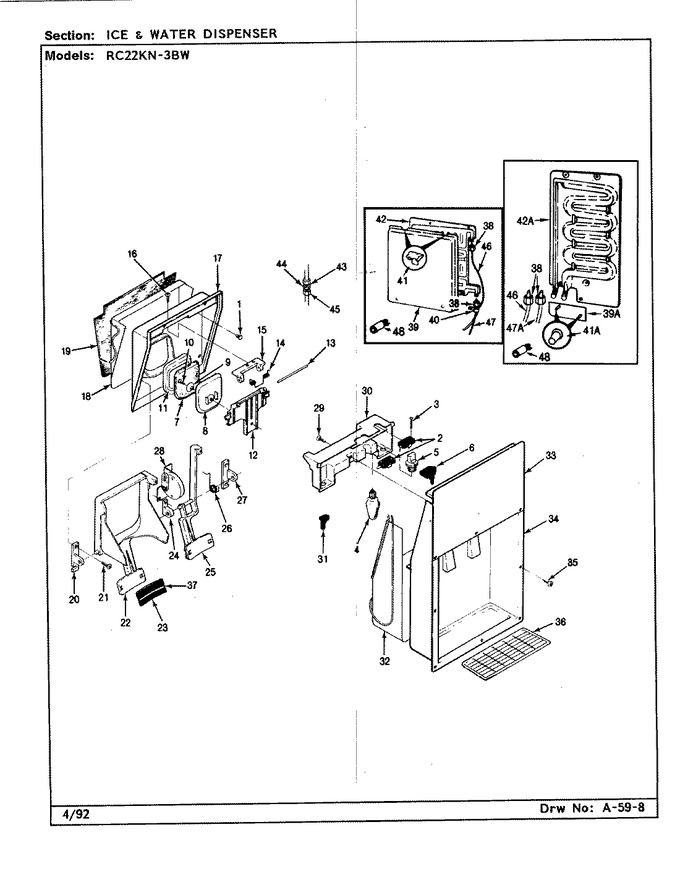 Diagram for RC22KN-3BW (BOM: CS36A)