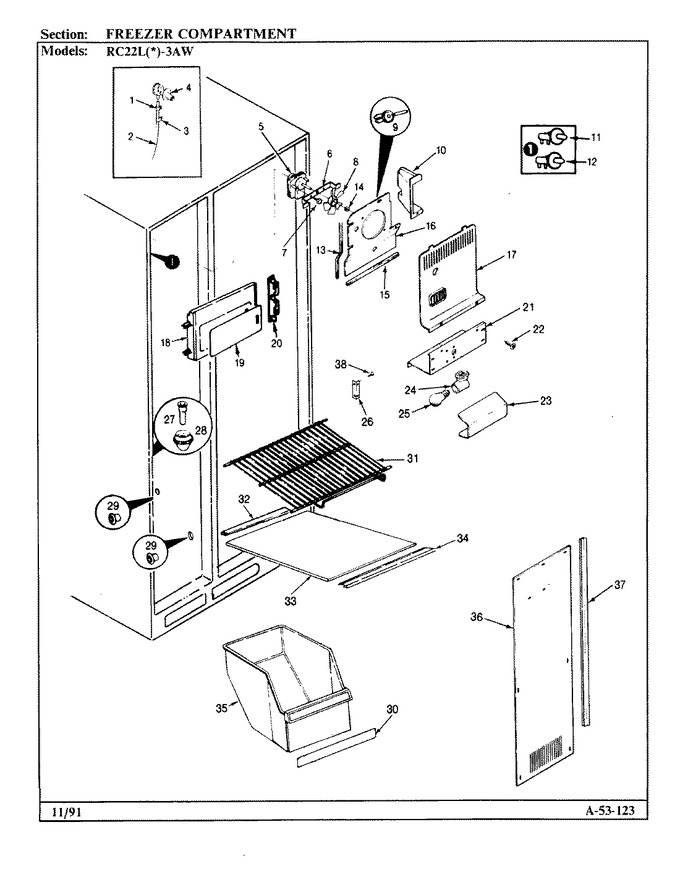 Diagram for RC22LN-3AW (BOM: BS32D)