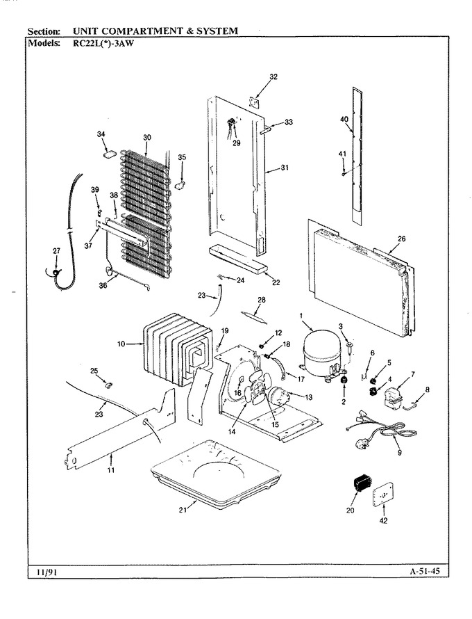 Diagram for RC22LA-3AW (BOM: BS32D)