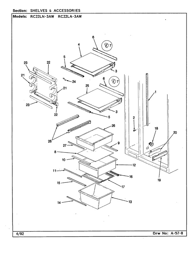 Diagram for RC22LN-3AW (BOM: CS31A)