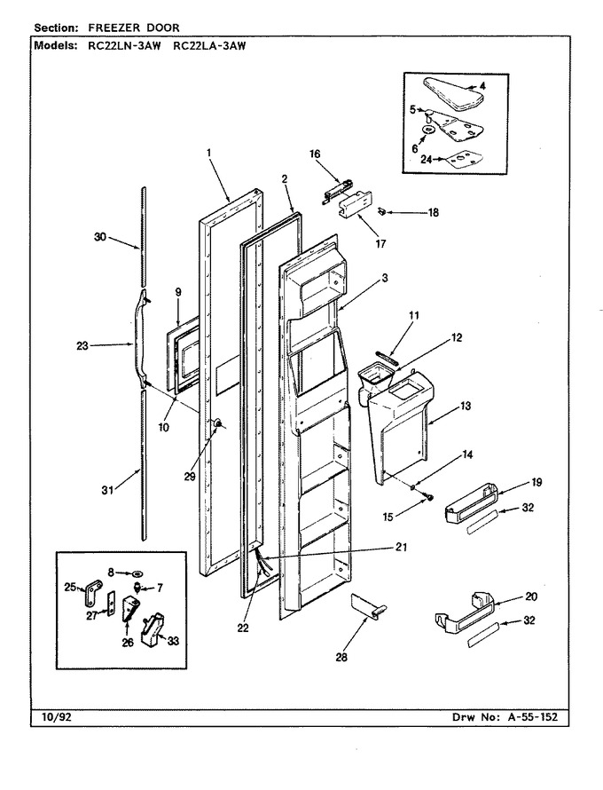 Diagram for RC22LA-3AW (BOM: CS34A)