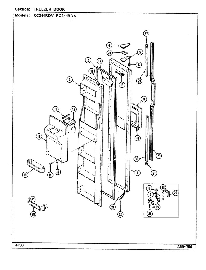 Diagram for RC244RDA (BOM: DS84A)