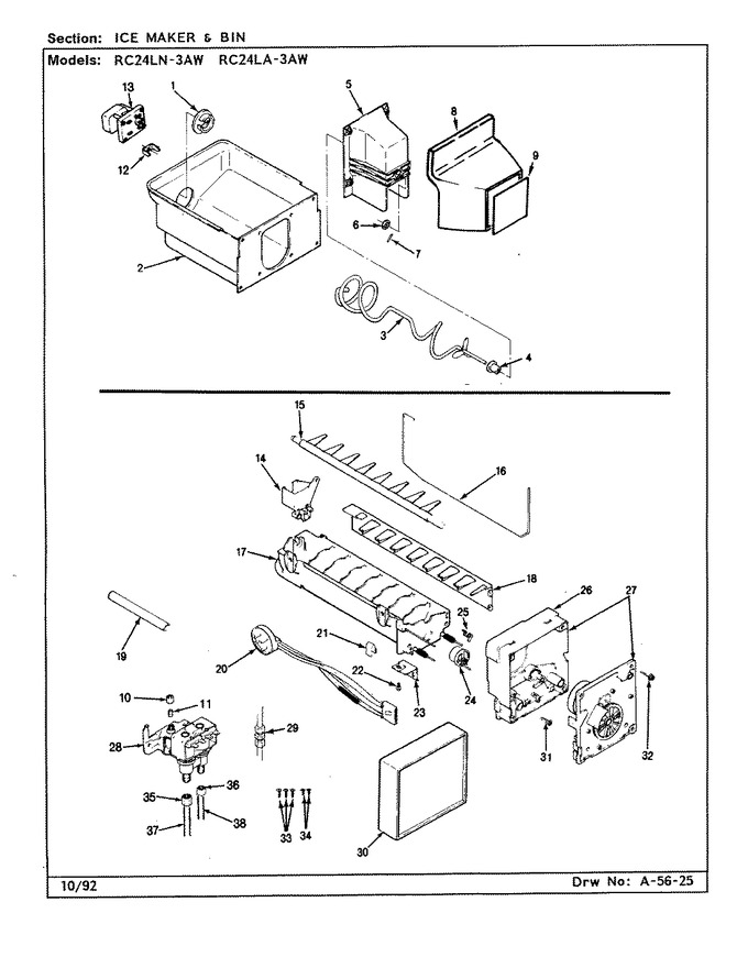 Diagram for RC24LA-3AW (BOM: CS84A)