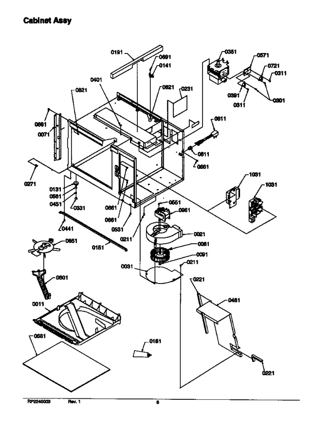 Diagram for RFS11MPLW (BOM: P1300204M)