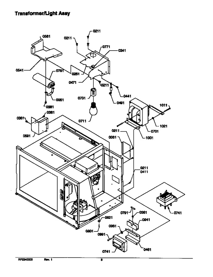 Diagram for RFS11MPLW (BOM: P1300204M)