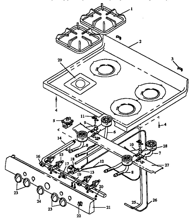 Diagram for RMN383UW (BOM: P1142968N W)