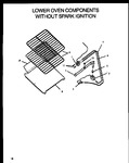 Diagram for 04 - Lower Oven Compnt Without Spark Ign