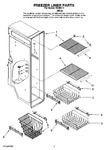 Diagram for 04 - Freezer Liner Parts