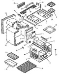 Diagram for 04 - Main Top And Oven Assy