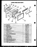 Diagram for 04 - Lower Oven Door Parts