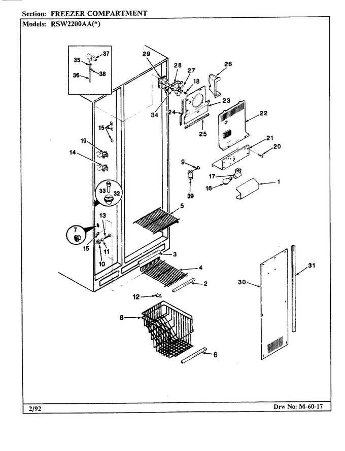 Diagram for RSW2200AAL (BOM: CM31A)