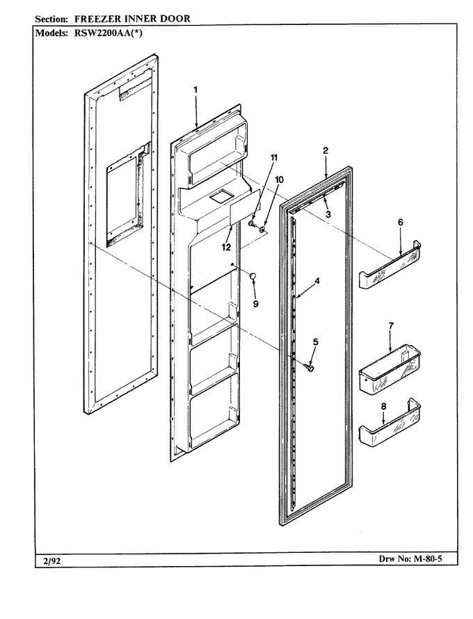 Diagram for RSW2200AAL (BOM: CM31A)