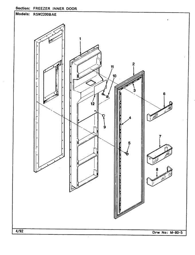 Diagram for RSW2200BAE (BOM: CM36A)