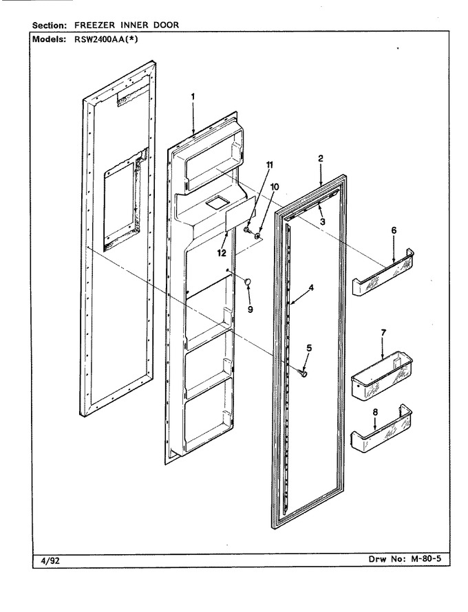 Diagram for RSW2400AAW (BOM: CM81A)