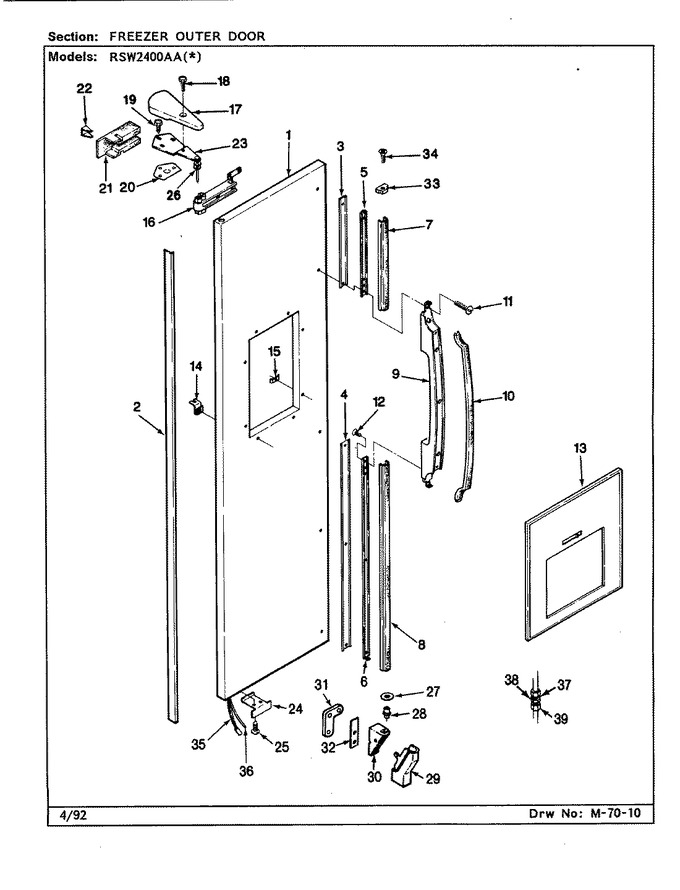 Diagram for RSW2400AAW (BOM: CM81A)