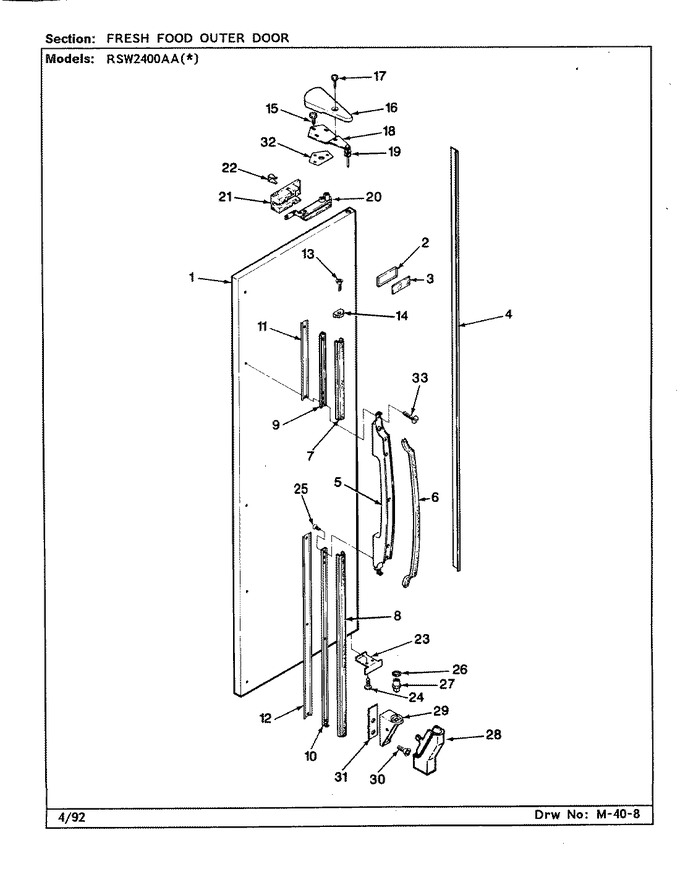 Diagram for RSW2400AAL (BOM: CM81A)