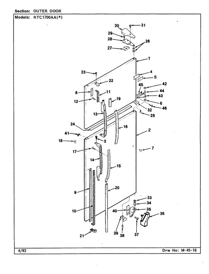 Diagram for RTC1700AAW (BOM: CH26A)