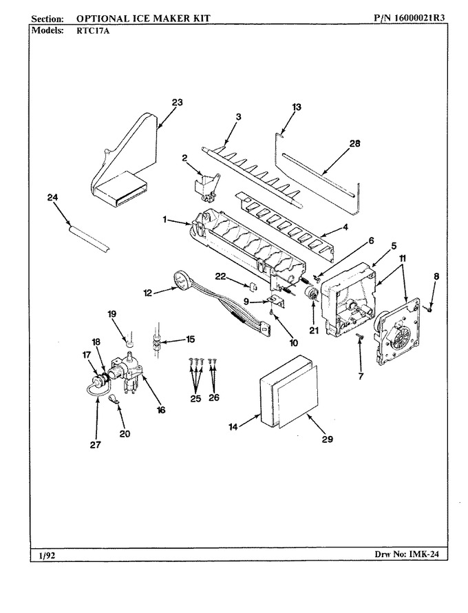 Diagram for RTC17A (BOM: BH26B)