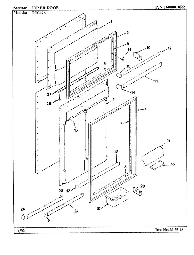 Diagram for RTC19A (BOM: AH55A)