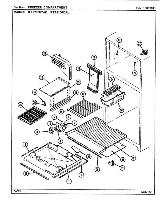 Diagram for RTP2100CAE (BOM: DH73A)