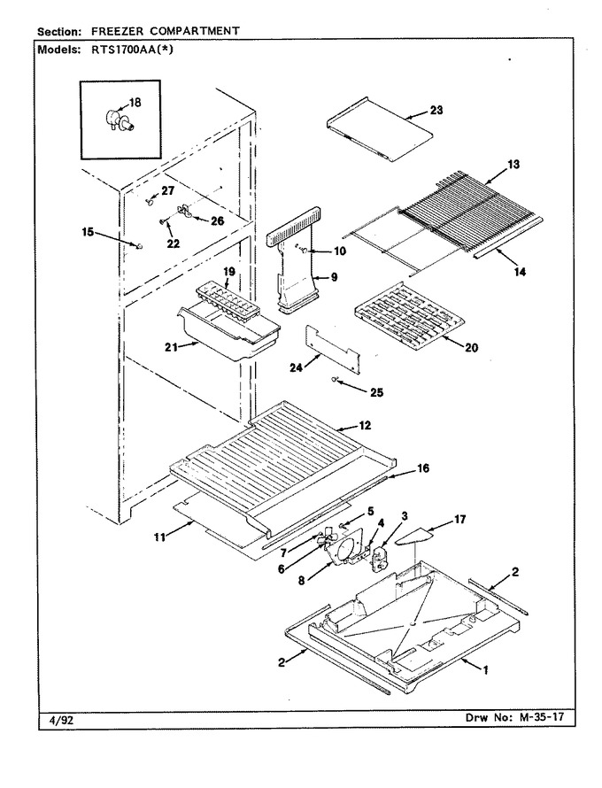 Diagram for RTS1700AAL (BOM: CH21A)