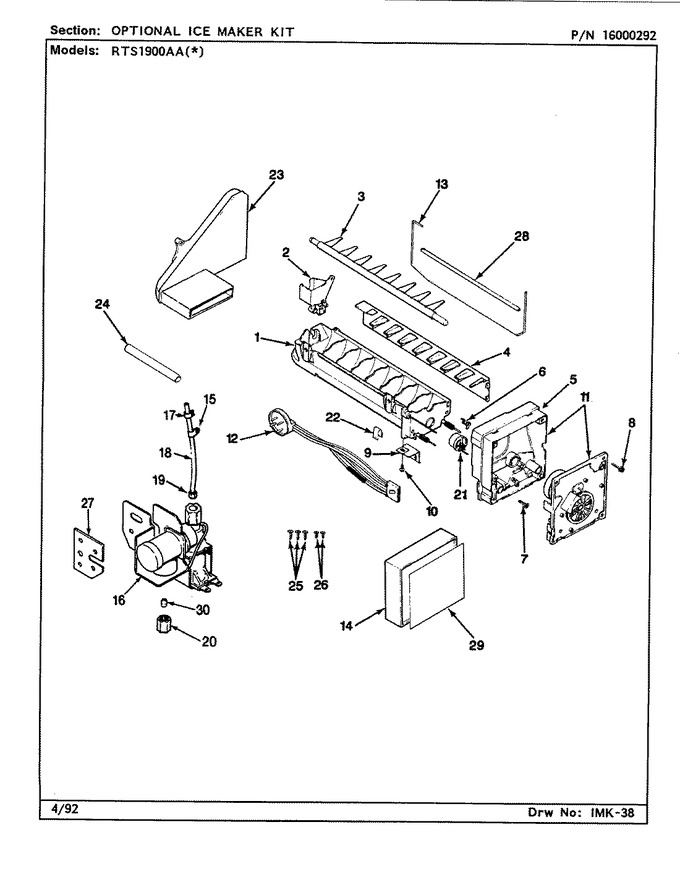 Diagram for RTS1900AAW (BOM: CH51A)