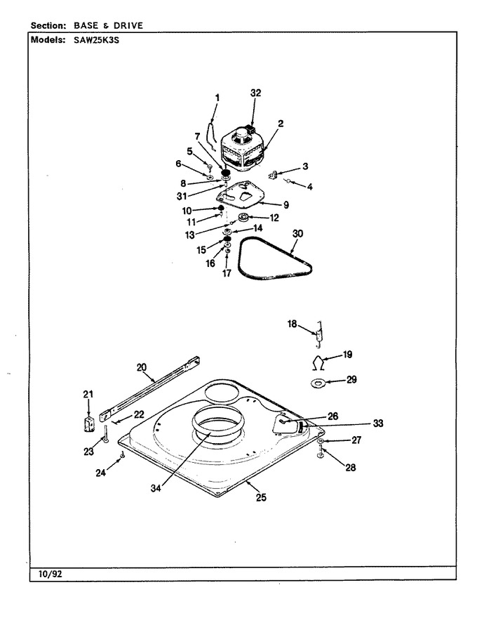 Diagram for SAW25K3S