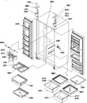 Diagram for 11 - Ref/fz Shelves, Lights, And Hinges