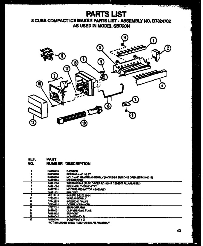 Diagram for SBD20NE (BOM: P1162503W E)