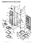 Diagram for 11 - Ref/fz Shelves, Lights, And Hinges