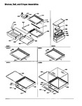 Diagram for 12 - Shelves, Dell, And Crisper Assemblies