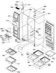 Diagram for 13 - Ref/fz Shelves, Lights, And Hinges