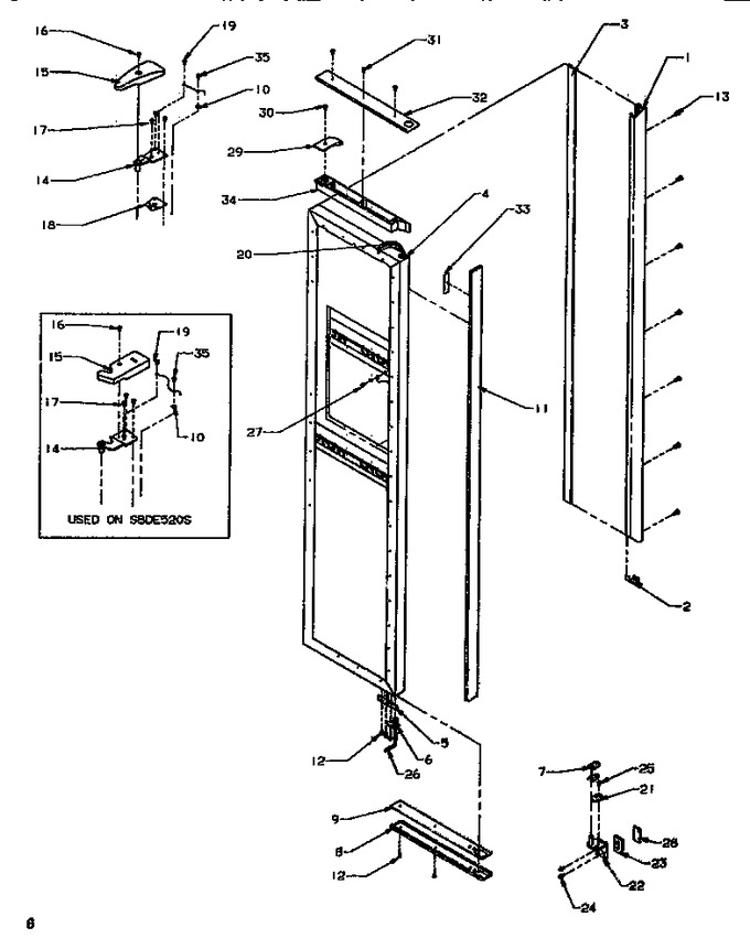 Diagram for SRDE520SBW (BOM: P1183102W W)