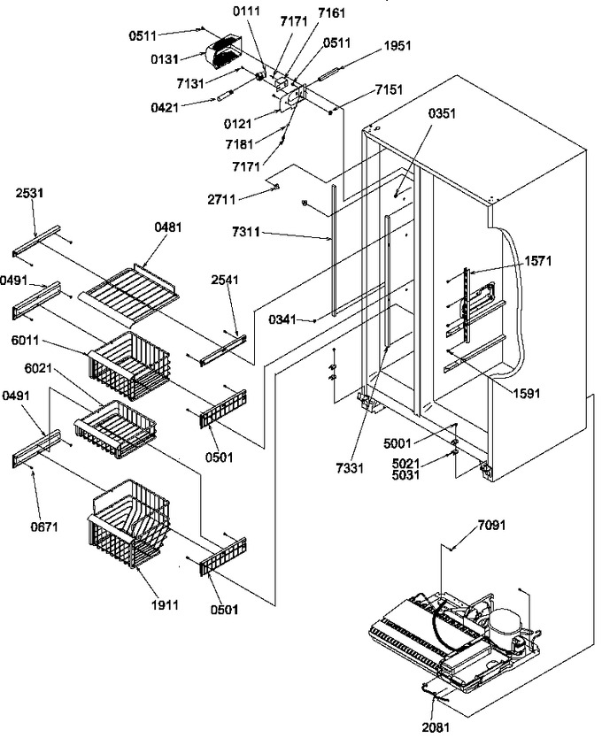 Diagram for SRDE520TBW (BOM: P1312402W W)