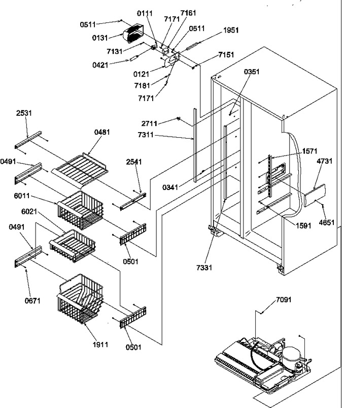 Diagram for SBDX520TW (BOM: P1313202W W)