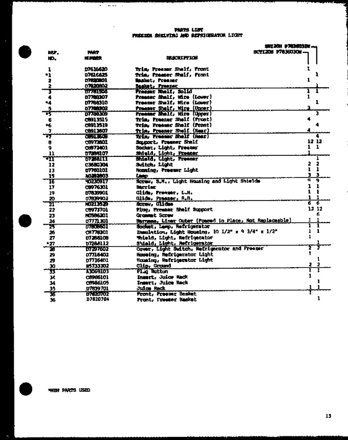 Diagram for SBI20H (BOM: P7836032W)