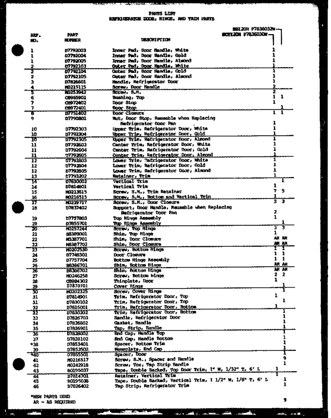 Diagram for SBI20H (BOM: P7836032W)