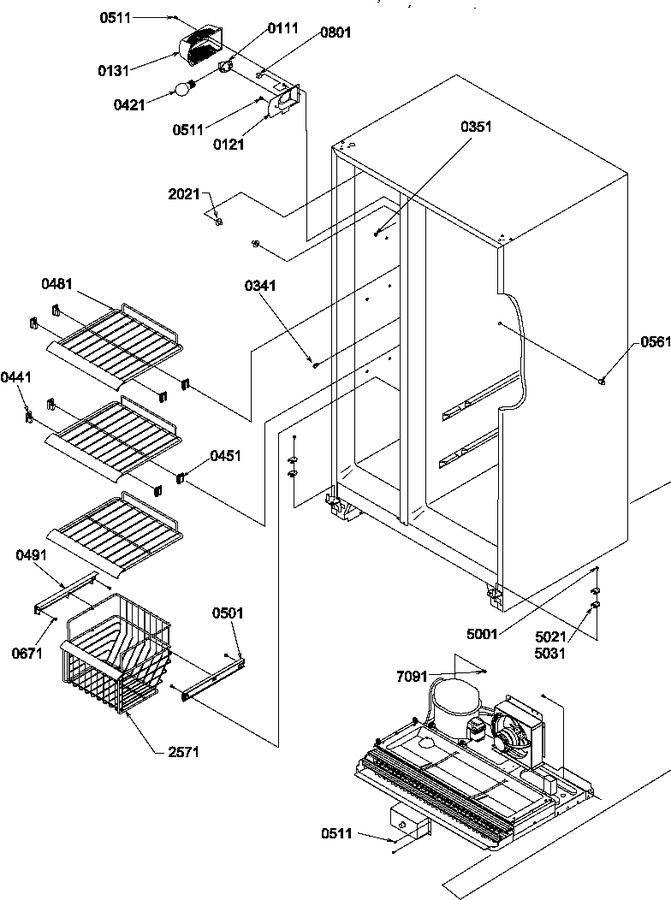 Diagram for SCD22TBL (BOM: P1303511W L)