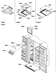 Diagram for 12 - Shelf, Crisper Assemblies & Toe Grill