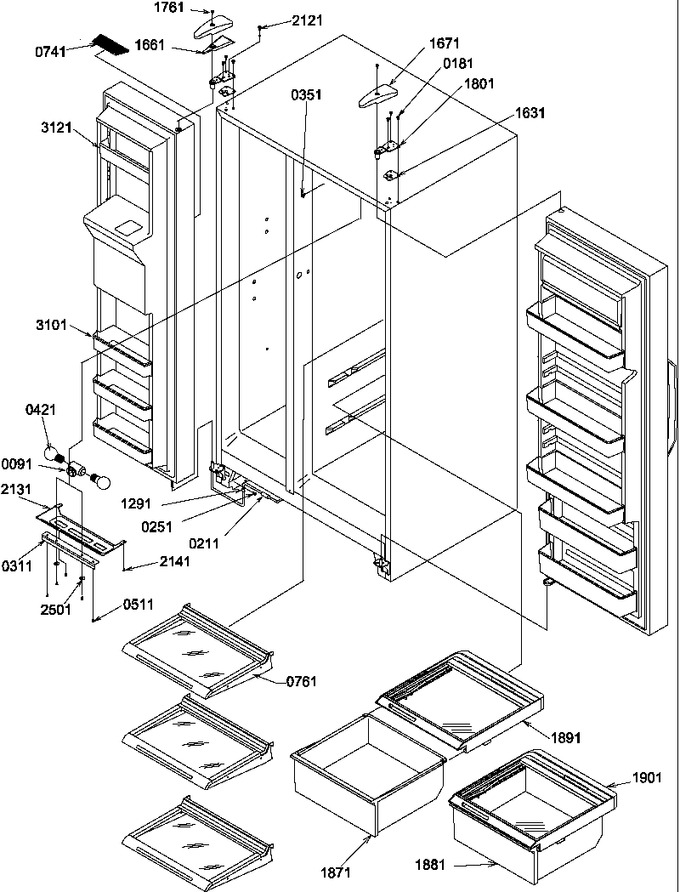 Diagram for SGD22TW (BOM: P1303510W W)