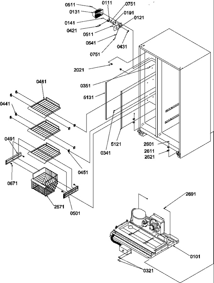 Diagram for SGD521SW (BOM: P1197103W W)