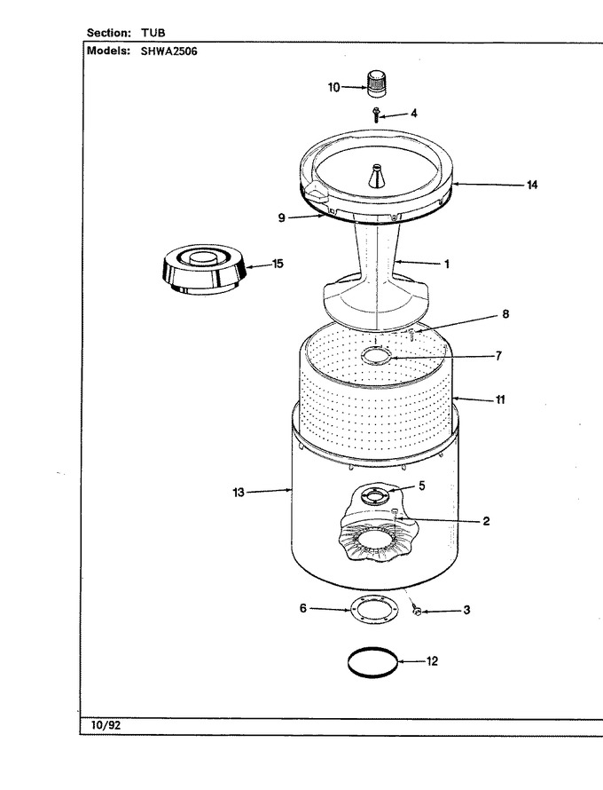 Diagram for SHWA2506W