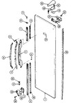 Diagram for 06 - Fresh Food Outer Door