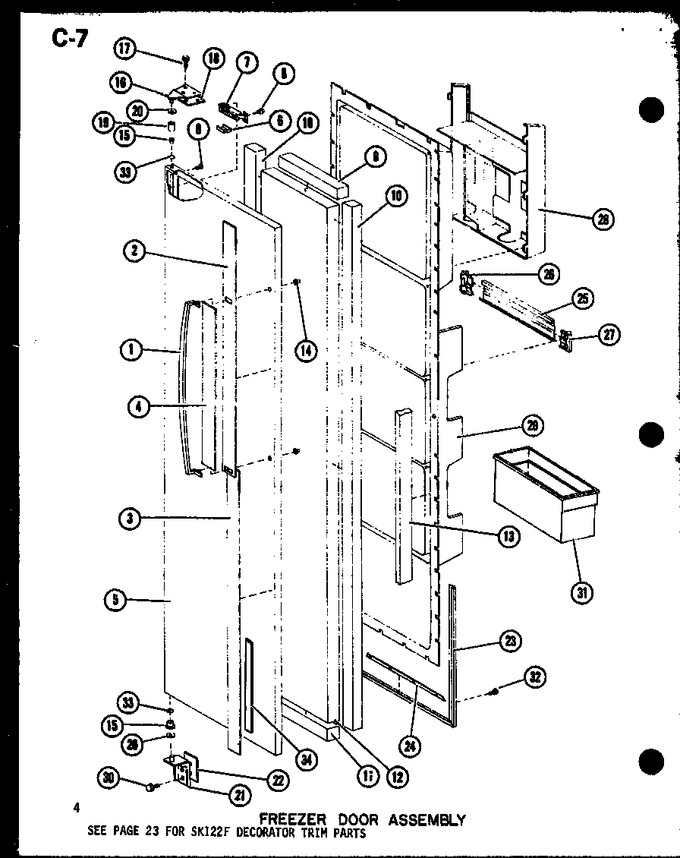 Diagram for SR19FG (BOM: P7540001W G)