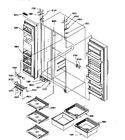 Diagram for 11 - Ref/fz Shelves, Lights, And Hinges