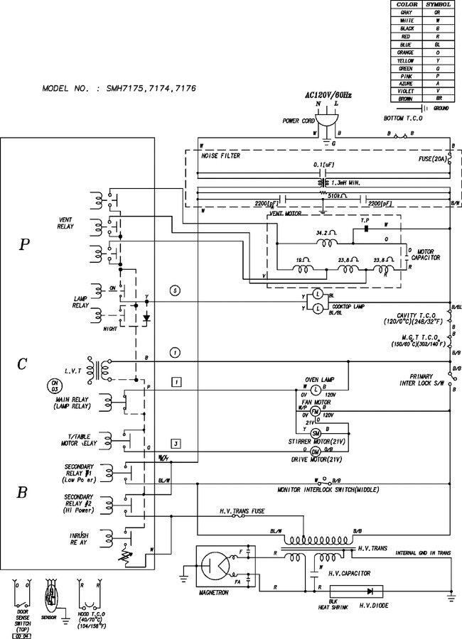 Diagram for SMH7175WE/XAA