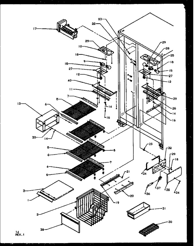 Diagram for SQ22NBW (BOM: P1162705W W)